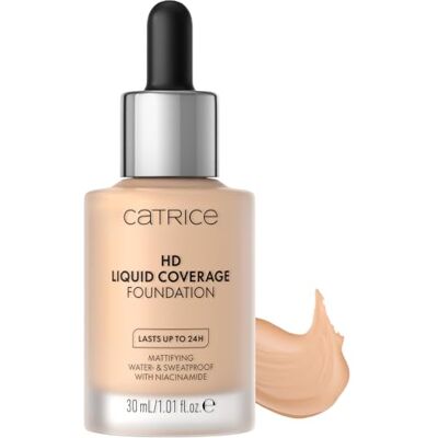 Catrice Cosmetics Catrice Make-up flüssig HD Liquid Coverage Foundation nude 30, langanhaltend mattierend, matt, vegan, 30ml Catrice Cosmetics Catrice Make-up flüssig HD Liquid Coverage Foundation nude 30, langanhaltend mattierend, matt, vegan, 30ml