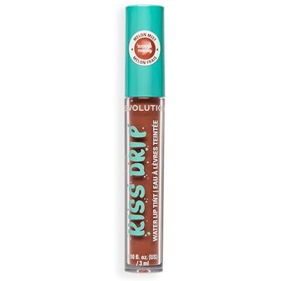 Revolution Skincare London Revolution Kiss Drip Water Lip Tint, Feuchtigkeitsspendender Getönter Lipgloss mit Sheabutter & Vitamin E, Aufbaubare Farbe, Melon Mist, 3ml Revolution Skincare London Revolution Kiss Drip Water Lip Tint, Feuchtigkeitsspendender Getönter Lipgloss mit Sheabutter & Vitamin E, Aufbaubare Farbe, Melon Mist, 3ml
