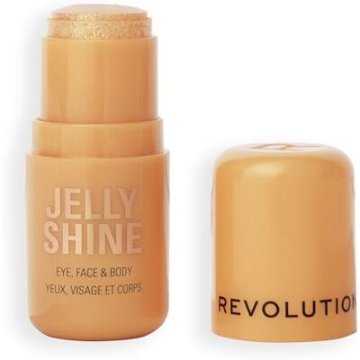 Revolution Beauty London Revolution Jelly Shine Highlight Stick, Highlighter für Augen, Gesicht & Körper, Geltextur mit Perlglanzeffekt, vegan und tierversuchsfrei, Celestial Gold Revolution Beauty London Revolution Jelly Shine Highlight Stick, Highlighter für Augen, Gesicht & Körper, Geltextur mit Perlglanzeffekt, vegan und tierversuchsfrei, Celestial Gold