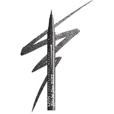 NYX PROFESSIONAL MAKEUP Epic Ink Liner Jeanz Graphite Glitz – wasserfester Flüssig-Eyeliner in Dunkelgrau mit glitzerndem Finish, 1 ml NYX PROFESSIONAL MAKEUP Epic Ink Liner Jeanz Graphite Glitz – wasserfester Flüssig-Eyeliner in Dunkelgrau mit glitzerndem Finish, 1 ml