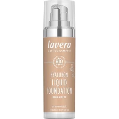 lavera Hyaluron Liquid Foundation -Warm Nude 03- 1 x 30 ml lavera Hyaluron Liquid Foundation -Warm Nude 03- 1 x 30 ml