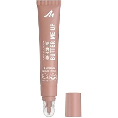 Manhattan High Shine Butter Me Up Lip Butter Balm, getönter, ultra-feuchtigkeitsspendender Lippenbalsam mit glossy Finish, vegane Formel, Vanilleduft, 15 ml, Fb. 001 Latte Delight Manhattan High Shine Butter Me Up Lip Butter Balm, getönter, ultra-feuchtigkeitsspendender Lippenbalsam mit glossy Finish, vegane Formel, Vanilleduft, 15 ml, Fb. 001 Latte Delight