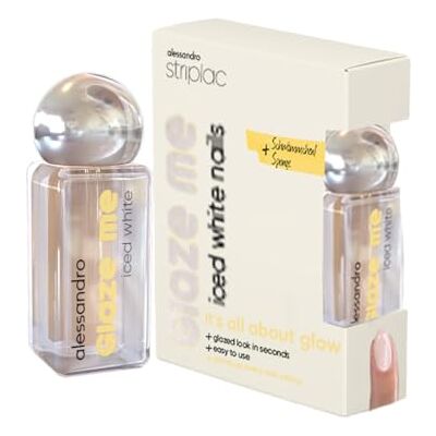alessandro Striplac Glaze Me Pigment Nagellack, Iced White alessandro Striplac Glaze Me Pigment Nagellack, Iced White