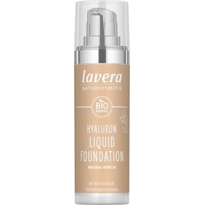 lavera Hyaluron Liquid Foundation Natural Ivory 01 30 ml lavera Hyaluron Liquid Foundation Natural Ivory 01 30 ml