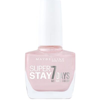 MAYBELLINE New York Make-Up Superstay Nailpolish Forever Strong 7 Days Finish Gel Nagellack 78 Porcelain/Farblack mit ultra starkem Halt ohne UV Lampe in hellem Rosa, 1 x 10 ml MAYBELLINE New York Make-Up Superstay Nailpolish Forever Strong 7 Days Finish Gel Nagellack 78 Porcelain/Farblack mit ultra starkem Halt ohne UV Lampe in hellem Rosa, 1 x 10 ml