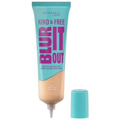 Rimmel London Kind & Free BLUR IT OUT Mattierender Teint, 010 Rose Ivory, Ganztägige Glanzkontrolle, leichtes Matt-Finish, 30 ml Rimmel London Kind & Free BLUR IT OUT Mattierender Teint, 010 Rose Ivory, Ganztägige Glanzkontrolle, leichtes Matt-Finish, 30 ml