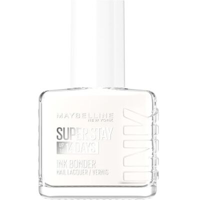 MAYBELLINE New York Nagellack Superstay Ink Bonder Reinweiß 71, 12 ml Nail Bonding-Technologie, stärkt geschädigte Nägel 14 Tage, Schutz nach UV-Salon, intensive Pigmentfarbe MAYBELLINE New York Nagellack Superstay Ink Bonder Reinweiß 71, 12 ml Nail Bonding-Technologie, stärkt geschädigte Nägel 14 Tage, Schutz nach UV-Salon, intensive Pigmentfarbe