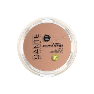 Sante Naturkosmetik Natural Compact Powder 02 Neutral Beige, ideal für helle bis mittlere Hauttöne, mattiert und fixiert langanhaltend, für einen natürlichen Glow, mit Bio-Hanfsamenöl, Vegan, 9g Sante Naturkosmetik Natural Compact Powder 02 Neutral Beige, ideal für helle bis mittlere Hauttöne, mattiert und fixiert langanhaltend, für einen natürlichen Glow, mit Bio-Hanfsamenöl, Vegan, 9g