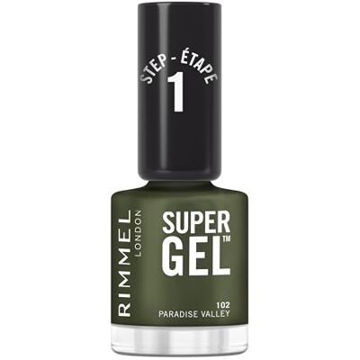 Rimmel London Rimmel Super Gel, 102 Paradise Valley, langanhaltender Nagellack, mattes Finish, einfache Anwendung, Maniküre, Gel-Effekt, splitterfest, klare Formel, 12 ml Rimmel London Rimmel Super Gel, 102 Paradise Valley, langanhaltender Nagellack, mattes Finish, einfache Anwendung, Maniküre, Gel-Effekt, splitterfest, klare Formel, 12 ml