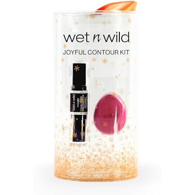 Wet n Wild Joyful Contour Kit, Contour Stick Set mit Doppelende und Schwämmchen, Highlighter und Contour Stick mit Leicht Verblendbarer Formel für einen Definierten Look, Geschenkset für Beauty-Fans Wet n Wild Joyful Contour Kit, Contour Stick Set mit Doppelende und Schwämmchen, Highlighter und Contour Stick mit Leicht Verblendbarer Formel für einen Definierten Look, Geschenkset für Beauty-Fans