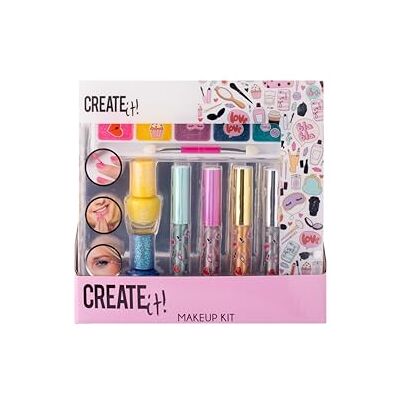 Create It! Metallic-Make-up-Set – Lipgloss + Lidschatten + Nagellack Create It! Metallic-Make-up-Set – Lipgloss + Lidschatten + Nagellack