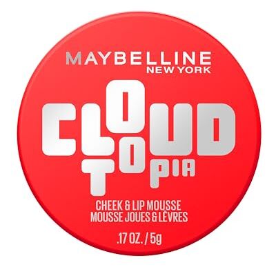 MAYBELLINE New York Cloudtopia Wangen- & Lippen Mousse, 2-in-1 Blush & Lippenfarbe für 14H Halt, Luftig-leichte Textur & mattes Finish, Nr. 03 Divine Crimson, 5g MAYBELLINE New York Cloudtopia Wangen- & Lippen Mousse, 2-in-1 Blush & Lippenfarbe für 14H Halt, Luftig-leichte Textur & mattes Finish, Nr. 03 Divine Crimson, 5g