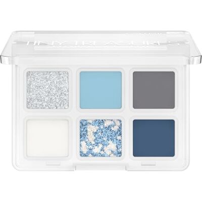 Catrice Cosmetics Catrice Tiny Treasures Eyeshadow Palette, Lidschatten, Nr. 040, Blau, 6 Blau-Töne, schimmernd, glitzernd, metallisch, vegan, ohne Mikroplastikpartikel, Nanopartikel frei, ohne Parfüm, 1er Pack (4.2g) Catrice Cosmetics Catrice Tiny Treasures Eyeshadow Palette, Lidschatten, Nr. 040, Blau, 6 Blau-Töne, schimmernd, glitzernd, metallisch, vegan, ohne Mikroplastikpartikel, Nanopartikel frei, ohne Parfüm, 1er Pack (4.2g)