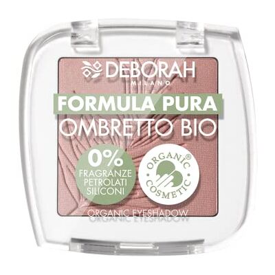 DEBORAH Lidschatten Mono BIO Formula Pure Farbe Nr. 05 Pink, mit Inhaltsstoffen 100% natürlichen Ursprungs, Vegan und Animal Friendly DEBORAH Lidschatten Mono BIO Formula Pure Farbe Nr. 05 Pink, mit Inhaltsstoffen 100% natürlichen Ursprungs, Vegan und Animal Friendly