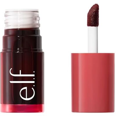e.l.f. Sheer For It Blush Tint, vielseitiger Lippen- und Wangen-Tint, für einen natürlichen, langanhaltenden Farbkick, vegan und tierversuchsfrei, Cherry Cola e.l.f. Sheer For It Blush Tint, vielseitiger Lippen- und Wangen-Tint, für einen natürlichen, langanhaltenden Farbkick, vegan und tierversuchsfrei, Cherry Cola