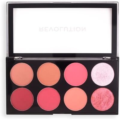 Revolution Beauty London , Ultra, Blush Palette, Sugar & Spice, 8 Shades,12.8g Revolution Beauty London , Ultra, Blush Palette, Sugar & Spice, 8 Shades,12.8g