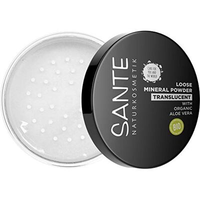 Sante Naturkosmetik Loose Mineral Powder, transparentes loses Puder, fixiert langanhaltend, für einen ebenmäßigen Teint, mit Bio-Aloe Vera, Vegan, 12g Sante Naturkosmetik Loose Mineral Powder, transparentes loses Puder, fixiert langanhaltend, für einen ebenmäßigen Teint, mit Bio-Aloe Vera, Vegan, 12g