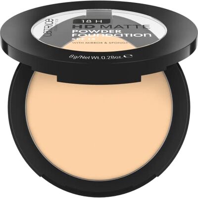 Catrice Cosmetics Catrice 18H HD Matte Powder Foundation, Nr. 025C, Nude, langanhaltend, mattierend, matt, für unreine Haut, vegan, ölfrei, UVA- und UVB-Filter + SPF 15, ohne Parfüm, 1er Pack (8g) Catrice Cosmetics Catrice 18H HD Matte Powder Foundation, Nr. 025C, Nude, langanhaltend, mattierend, matt, für unreine Haut, vegan, ölfrei, UVA- und UVB-Filter + SPF 15, ohne Parfüm, 1er Pack (8g)