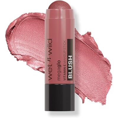 Wet n Wild , Mega Glo Vitamin E Makeup Stick, Vielseitiger Rouge-Stick für Augen, Wangen und Lippen, Aufbaubare und Verblendbare Formel, Einziehbar & Reisetauglich, Currant Jam Wet n Wild , Mega Glo Vitamin E Makeup Stick, Vielseitiger Rouge-Stick für Augen, Wangen und Lippen, Aufbaubare und Verblendbare Formel, Einziehbar & Reisetauglich, Currant Jam