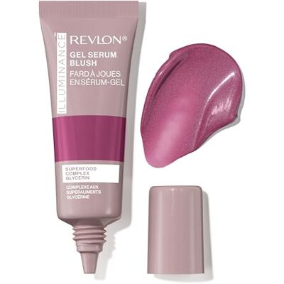 Revlon Illuminance Gel Serum Blush, sichtbar aufgepolsterte Wangen, ein helles und feuchtigkeitsspendendes Finish den ganzen Tag über, 140 Brilliant Berry, 11ml Revlon Illuminance Gel Serum Blush, sichtbar aufgepolsterte Wangen, ein helles und feuchtigkeitsspendendes Finish den ganzen Tag über, 140 Brilliant Berry, 11ml