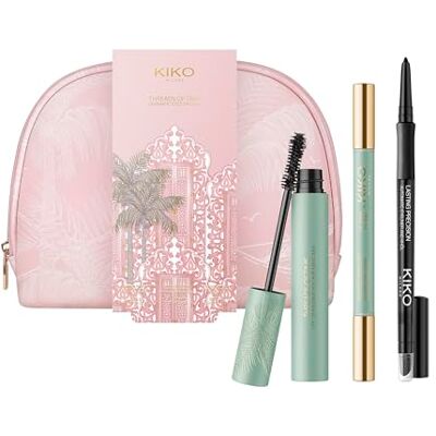 Kiko Milano Threads Of Time Dramatic Eyes Trio, Augen-Make-Up-Geschenkset: Kajalstift, Mascara Und Doppelter Eyeliner Kiko Milano Threads Of Time Dramatic Eyes Trio, Augen-Make-Up-Geschenkset: Kajalstift, Mascara Und Doppelter Eyeliner