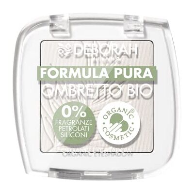 DEBORAH Lidschatten Mono BIO Formula Pure Farbe Nr. 01 Weiß, mit Inhaltsstoffen 100% natürlichen Ursprungs, Vegan und Animal Friendly DEBORAH Lidschatten Mono BIO Formula Pure Farbe Nr. 01 Weiß, mit Inhaltsstoffen 100% natürlichen Ursprungs, Vegan und Animal Friendly