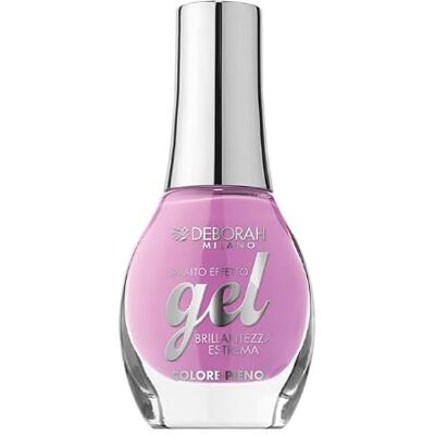 DEBORAH Milano Gel Effect, Farbe 130 Chic Violet, volle Farbe, extremer Glanz und Volumeneffekt wie Gel, 8,5 ml DEBORAH Milano Gel Effect, Farbe 130 Chic Violet, volle Farbe, extremer Glanz und Volumeneffekt wie Gel, 8,5 ml