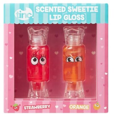 Tinc Duo von Sweetie Lipgloss mit Duft Spiegelglanz mit Erdbeer- und Orangenduft Feuchtigkeitspflege und Make-up für Kinder Mehrfarbig 2er Set Tinc Duo von Sweetie Lipgloss mit Duft Spiegelglanz mit Erdbeer- und Orangenduft Feuchtigkeitspflege und Make-up für Kinder Mehrfarbig 2er Set