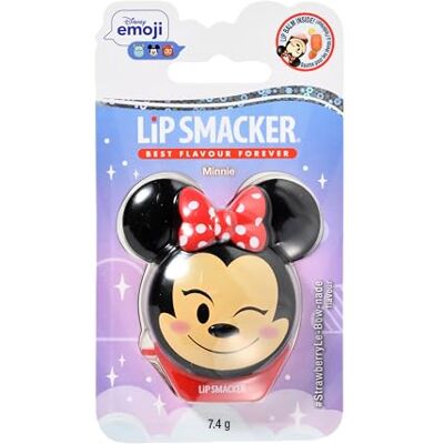 Lip Smacker Disney Minnie Mouse Emoji Lippenbalsam, Lippenbalsam für Kinder, mit Erdbeer-Zitronenlimonade-Geschmack. Feuchtigkeitsspendend und Erfrischend. 1 Stück Lip Smacker Disney Minnie Mouse Emoji Lippenbalsam, Lippenbalsam für Kinder, mit Erdbeer-Zitronenlimonade-Geschmack. Feuchtigkeitsspendend und Erfrischend. 1 Stück