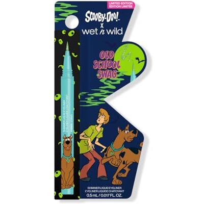 Wet n Wild Scooby-Doo Swag, Flüssig-Eyeliner mit flexiblem Pinsel für ultimative Präzision, halbtransparente aufbaubare Formel und Mikro-Glitzer-Finish für einen funkelnden Augen-Look, Zoinks Farbton Wet n Wild Scooby-Doo Swag, Flüssig-Eyeliner mit flexiblem Pinsel für ultimative Präzision, halbtransparente aufbaubare Formel und Mikro-Glitzer-Finish für einen funkelnden Augen-Look, Zoinks Farbton