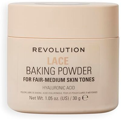 Revolution Beauty London Revolution Loose Baking Powder – Make-up Fixierpuder mit Leuchtkraft, absorbiert Glanz & überschüssiges Öl, vegan & tierversuchsfrei, 30 g, Lace Revolution Beauty London Revolution Loose Baking Powder – Make-up Fixierpuder mit Leuchtkraft, absorbiert Glanz & überschüssiges Öl, vegan & tierversuchsfrei, 30 g, Lace
