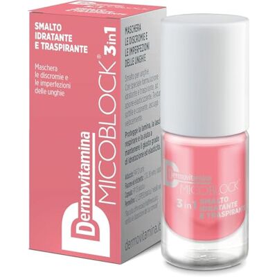 Dermovitamina Micoblock 3-in-1-Nagellack, Nagelpflege, Rosa – Heilender Nagellack für Nägel – Behandlung von Fußnägeln – Stärkung der Nägel – 16 Farben erhältlich – 5 ml Dermovitamina Micoblock 3-in-1-Nagellack, Nagelpflege, Rosa – Heilender Nagellack für Nägel – Behandlung von Fußnägeln – Stärkung der Nägel – 16 Farben erhältlich – 5 ml