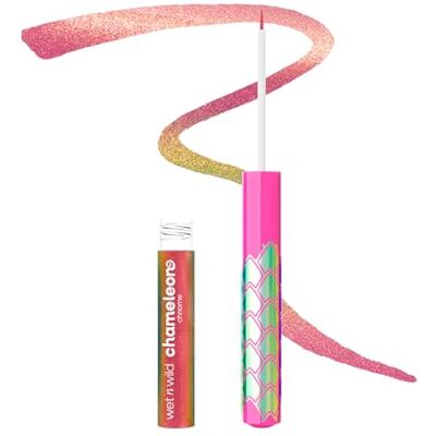 Wet n Wild , Chameleon Chrome Liquid Eyeliner, with Colourful Light-Catching Pigments and Precision Brush Tip for Versatile Looks, Effortless Application, Galaxy Dance Wet n Wild , Chameleon Chrome Liquid Eyeliner, with Colourful Light-Catching Pigments and Precision Brush Tip for Versatile Looks, Effortless Application, Galaxy Dance
