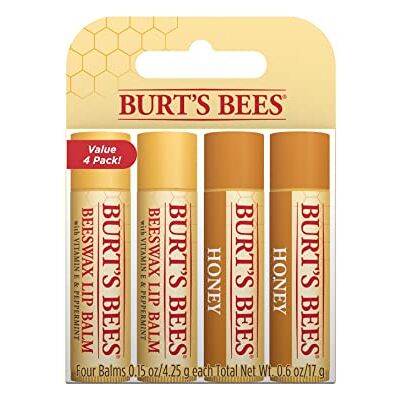 Burt's Bees Honey & Beeswax 4er Pack Lippenbalsam mit Bienenwachs pflegender Lippenstift 500616 Burt's Bees Honey & Beeswax 4er Pack Lippenbalsam mit Bienenwachs pflegender Lippenstift 500616