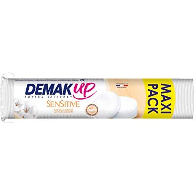 Demak'Up Sensitive Wattepads für Gesicht und Augen, 100% natürliche Baumwollfasern, 93 Stück Demak'Up Sensitive Wattepads für Gesicht und Augen, 100% natürliche Baumwollfasern, 93 Stück
