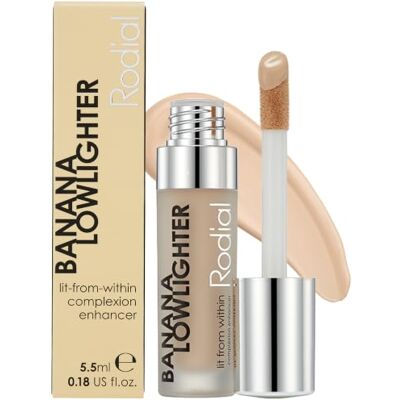 Rodial Banana Lowlighter 5.5ml, Flüssiger Concealer mit gelbem Unterton, Gesichts-Concealer mit seidigem, schimmerfreiem Finish, feuchtigkeitsspendende Formel mit Hyaluronsäure, Vitamin E und Koffein Rodial Banana Lowlighter 5.5ml, Flüssiger Concealer mit gelbem Unterton, Gesichts-Concealer mit seidigem, schimmerfreiem Finish, feuchtigkeitsspendende Formel mit Hyaluronsäure, Vitamin E und Koffein