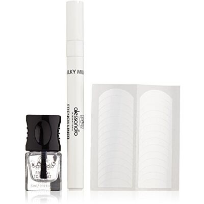 alessandro Effektlack French Liner Set Milky white, 1er Pack (1 x 5 ml + 3,2 ml) alessandro Effektlack French Liner Set Milky white, 1er Pack (1 x 5 ml + 3,2 ml)