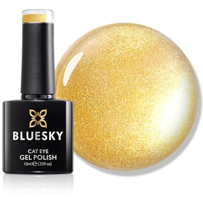 Bluesky Gel Polish, Cat Eye Gold, KA546, Gel auflösbarer Nagellack, Gold, Schimmer, 10 ml Bluesky Gel Polish, Cat Eye Gold, KA546, Gel auflösbarer Nagellack, Gold, Schimmer, 10 ml