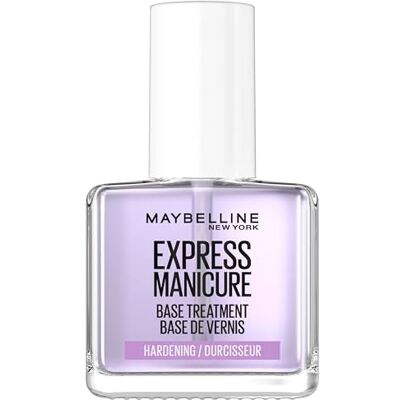 MAYBELLINE New York Nagellack, Transparenter Unterlack, Express Manicure 3-in-1 Strength, Wear & Shine Hardening Base Treatment Nagelhärter, 12 ml MAYBELLINE New York Nagellack, Transparenter Unterlack, Express Manicure 3-in-1 Strength, Wear & Shine Hardening Base Treatment Nagelhärter, 12 ml
