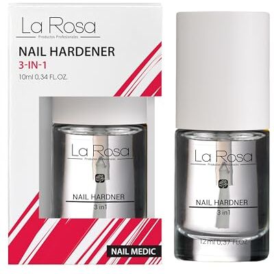 La Rosa Productos Profesionales LaRosa NAGELHÄRTER 3-in-1 Stärkende Nagelpflege: Base Coat, Nagelhärter und Versiegelung EXTREM STARKE FORMEL 10 ml La Rosa Productos Profesionales LaRosa NAGELHÄRTER 3-in-1 Stärkende Nagelpflege: Base Coat, Nagelhärter und Versiegelung EXTREM STARKE FORMEL 10 ml