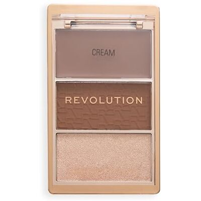 Revolution Beauty London Revolution The Bronze Icon, Hochpigmentierte Bronzer-Make-up-Palette, Mit Hyaluronsäure für Strahlende und Hydratisierte Haut, Sunkissed Tan, 10g Revolution Beauty London Revolution The Bronze Icon, Hochpigmentierte Bronzer-Make-up-Palette, Mit Hyaluronsäure für Strahlende und Hydratisierte Haut, Sunkissed Tan, 10g