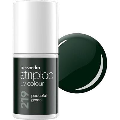 alessandro Striplac UV-Nagellack Peaceful Green Deckend & Kratzfest bis zu 15 Tage Leichtes Auftragen Schonende Abziehtechnologie Vegan Grün, 6,5ml alessandro Striplac UV-Nagellack Peaceful Green Deckend & Kratzfest bis zu 15 Tage Leichtes Auftragen Schonende Abziehtechnologie Vegan Grün, 6,5ml
