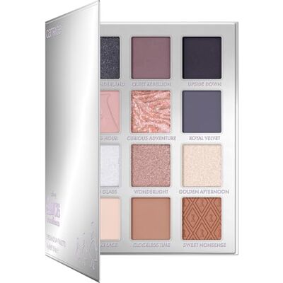 Catrice Cosmetics Catrice Disney Alice in Wonderland Eyeshadow Palette, Lidschatten, Nr. C01, Mehrfarbig, 12 Farben, hochpigmentiert, schimmernd, vegan, ohne Mikroplastikpartikel, ölfrei, ohne Parabene, 1er Pack (14g) Catrice Cosmetics Catrice Disney Alice in Wonderland Eyeshadow Palette, Lidschatten, Nr. C01, Mehrfarbig, 12 Farben, hochpigmentiert, schimmernd, vegan, ohne Mikroplastikpartikel, ölfrei, ohne Parabene, 1er Pack (14g)