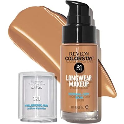 Revlon ColorStay, Longwear Makeup für normale/trockene Haut, SPF 20, 320 True Beige, 30 ml Revlon ColorStay, Longwear Makeup für normale/trockene Haut, SPF 20, 320 True Beige, 30 ml