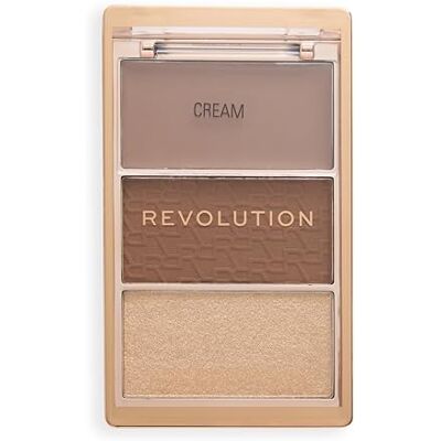 Revolution Beauty London Revolution The Bronze Icon, Hochpigmentierte Bronzer-Make-up-Palette, Mit Hyaluronsäure für Strahlende und Hydratisierte Haut, Golden Medium, 10g Revolution Beauty London Revolution The Bronze Icon, Hochpigmentierte Bronzer-Make-up-Palette, Mit Hyaluronsäure für Strahlende und Hydratisierte Haut, Golden Medium, 10g