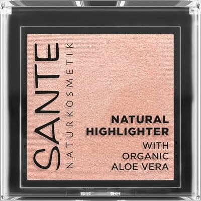 Sante Naturkosmetik Natural Highlighter 02 Glowy Rose, seidig-weicher Puder-Highlighter mit Bio-Aloe Vera für strahlende Akzente & natürlichen Glow, NaTrue-zertifiziert, 7g Sante Naturkosmetik Natural Highlighter 02 Glowy Rose, seidig-weicher Puder-Highlighter mit Bio-Aloe Vera für strahlende Akzente & natürlichen Glow, NaTrue-zertifiziert, 7g