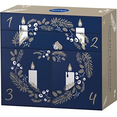 NIVEA Advent-Kalender 2022 mit 4 Türchen, Weihnachtskalender mit 4 Verwöhnmomenten für die Adventszeit, Adventskalender mit Pflegeprodukten & Accessoires NIVEA Advent-Kalender 2022 mit 4 Türchen, Weihnachtskalender mit 4 Verwöhnmomenten für die Adventszeit, Adventskalender mit Pflegeprodukten & Accessoires