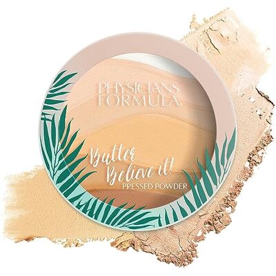 Physicians Formula , Butter Believe It! Gesichtspuder, Gepresstes Makeup Puder mit Weicher Textur, mit Murumuru, Cupuaçu und Tucuma Butter, Essentielle Fettsäuren und Pro-Vitamine, Translucent Physicians Formula , Butter Believe It! Gesichtspuder, Gepresstes Makeup Puder mit Weicher Textur, mit Murumuru, Cupuaçu und Tucuma Butter, Essentielle Fettsäuren und Pro-Vitamine, Translucent