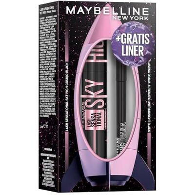 MAYBELLINE New York XMAS Set Sky High Cosmic Black Mascara & Lasting Drama Automatic Eyeliner 10 Black MAYBELLINE New York XMAS Set Sky High Cosmic Black Mascara & Lasting Drama Automatic Eyeliner 10 Black