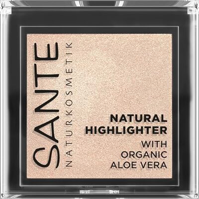 Sante Naturkosmetik Natural Highlighter 01 Champagne, seidig-weicher Puder-Highlighter mit Bio-Aloe Vera für strahlende Akzente & natürlichen Glow, NaTrue-zertifiziert, 7g Sante Naturkosmetik Natural Highlighter 01 Champagne, seidig-weicher Puder-Highlighter mit Bio-Aloe Vera für strahlende Akzente & natürlichen Glow, NaTrue-zertifiziert, 7g